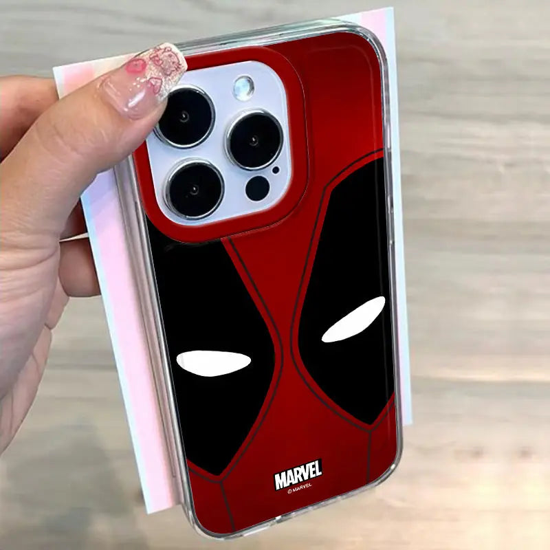 Marvel Deadpool Full Screen Pattern Phone Case For iPhone