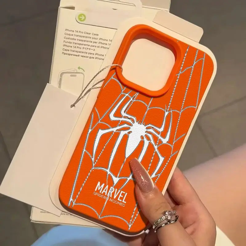 Super Cool Spider Man Web Pattern Phone Case For iPhone