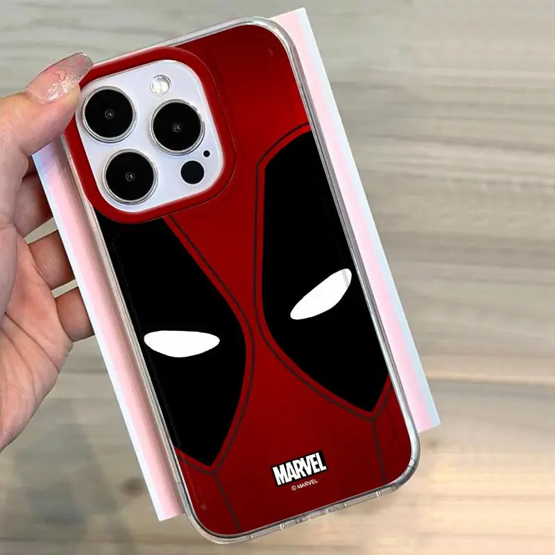 Marvel Deadpool Full Screen Pattern Phone Case For iPhone