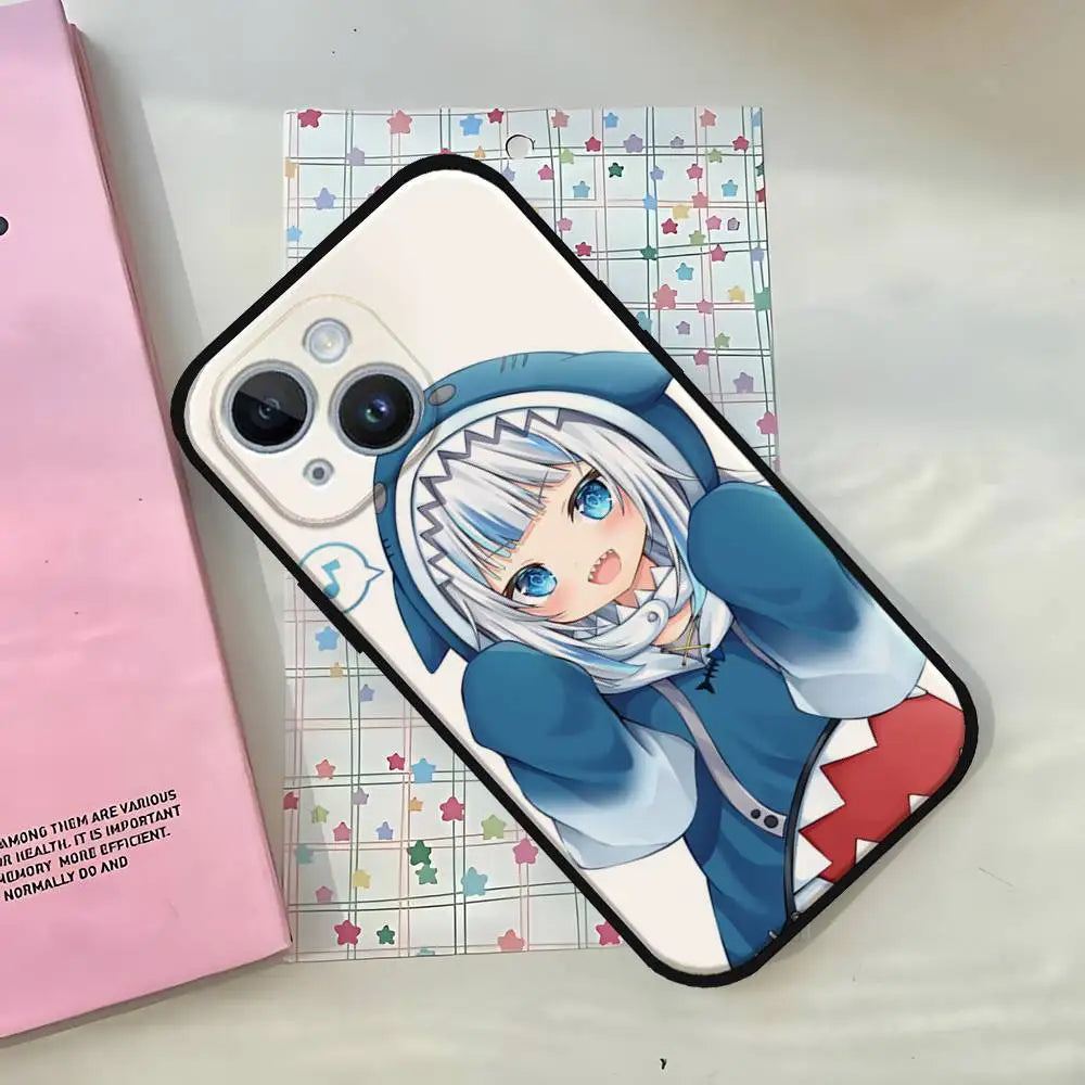 Anime Hololive Gawr Gura Phone Case For iPhone