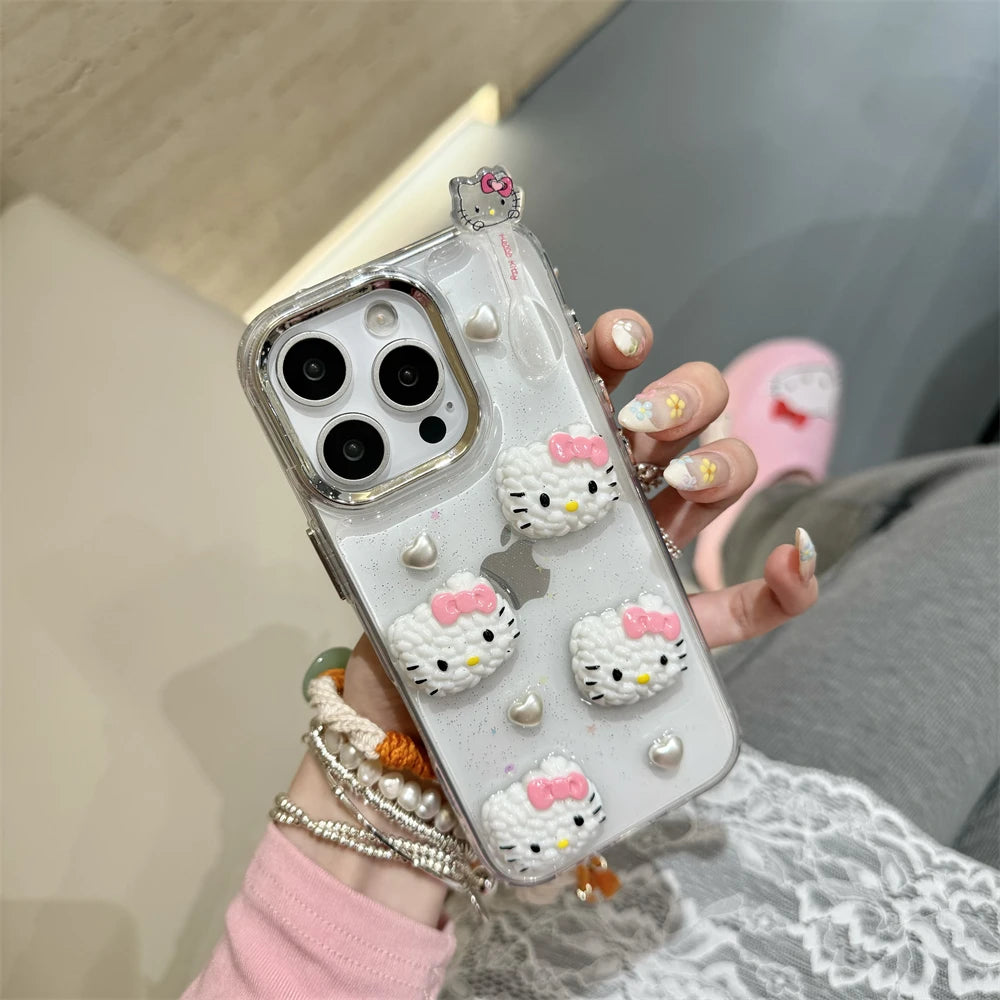 Transparent Hard Acrylic Hello Kitty Phone Case