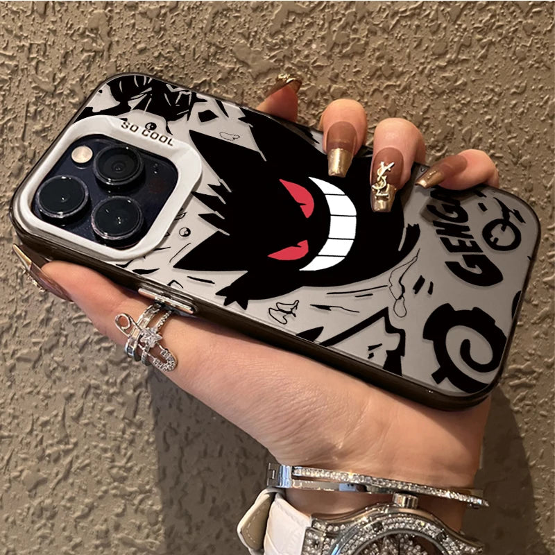 Cartoon Pokemon Gengar Plating Phone Case For iPhone