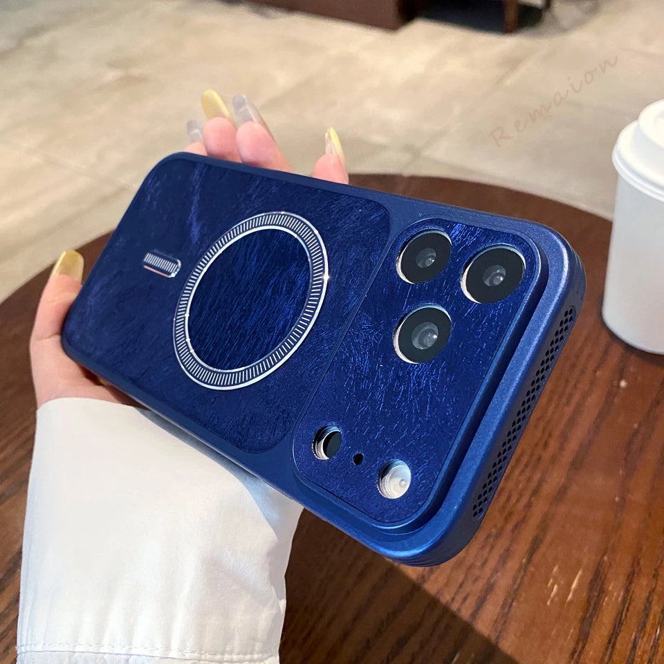 Fashion Heat Dissipation Magnetic Phone Case For iPhone