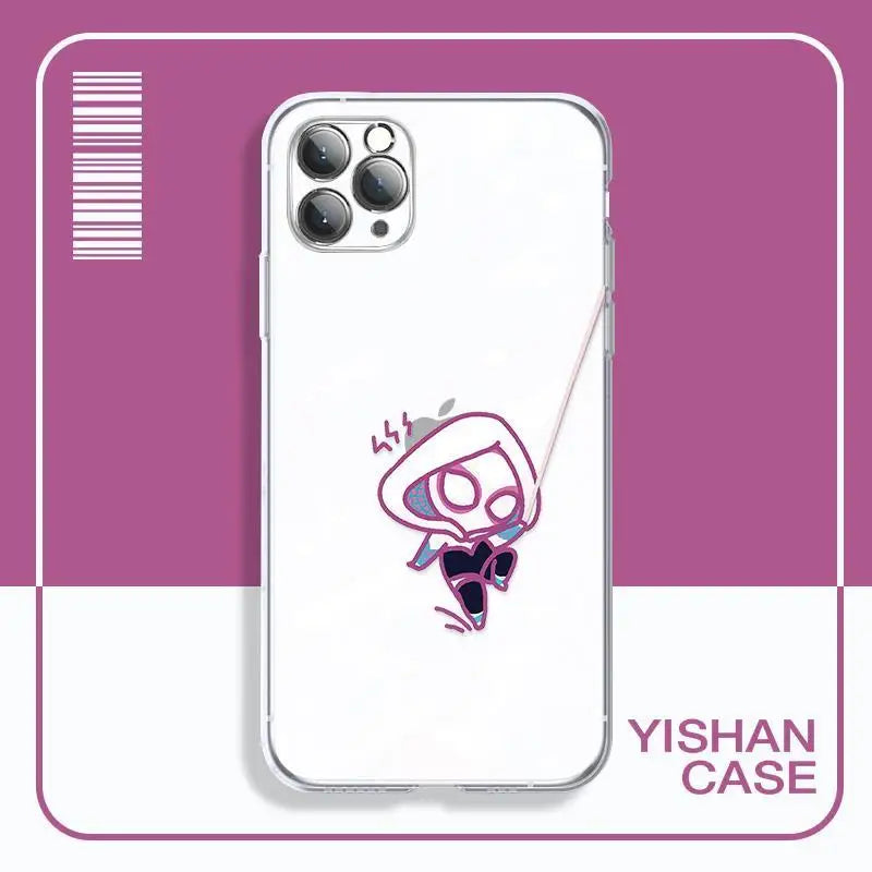 Marvel Spider Man Soft Couple Phone Case For iPhone