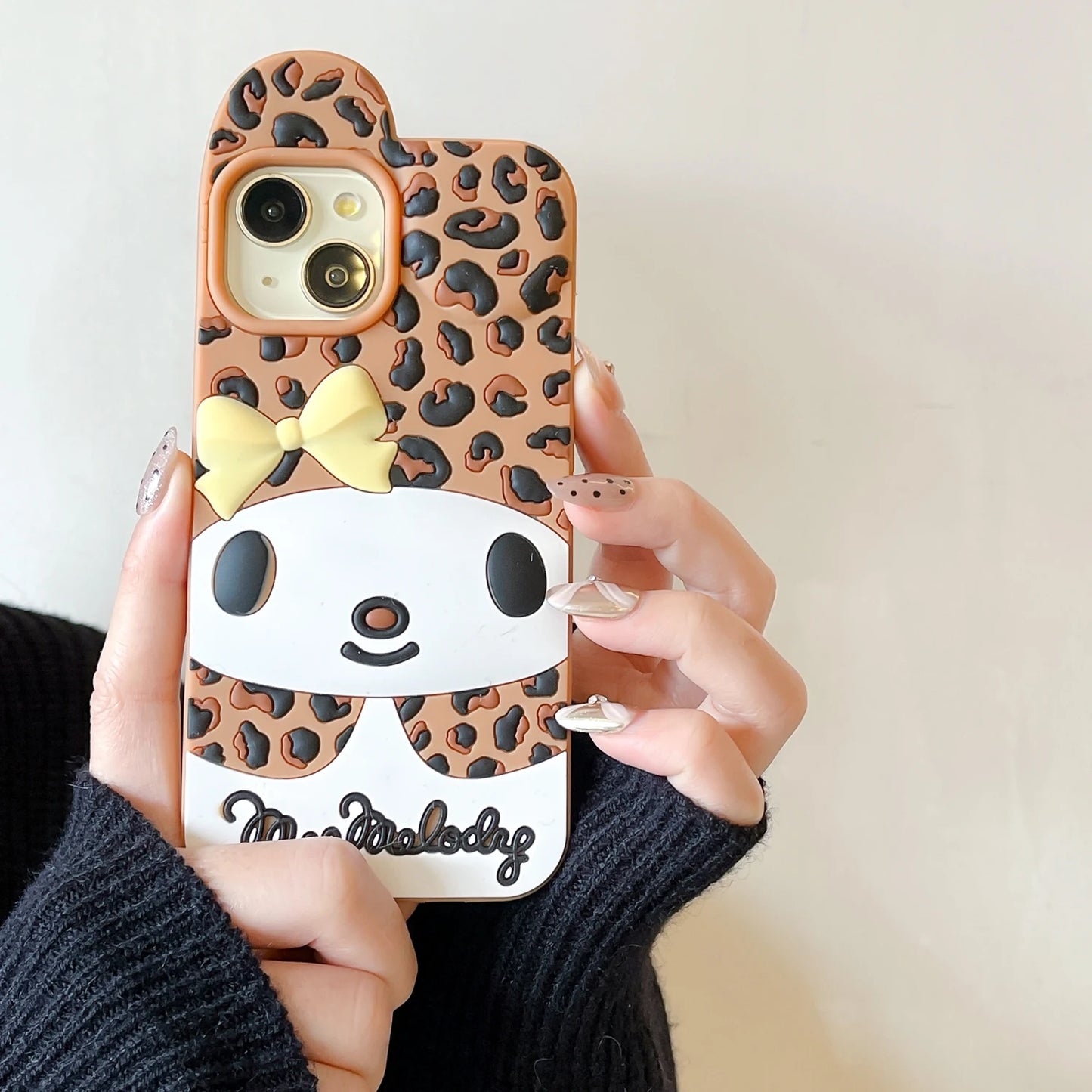 Cartoon Leopard Pattern My Melody Phone Case