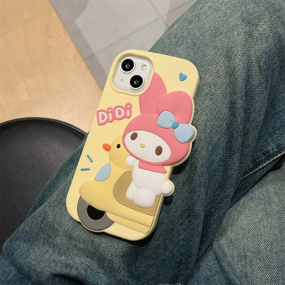 Hello Kitty Melody Soft Silicone Cute Girls Gift Back Cover Phone Case