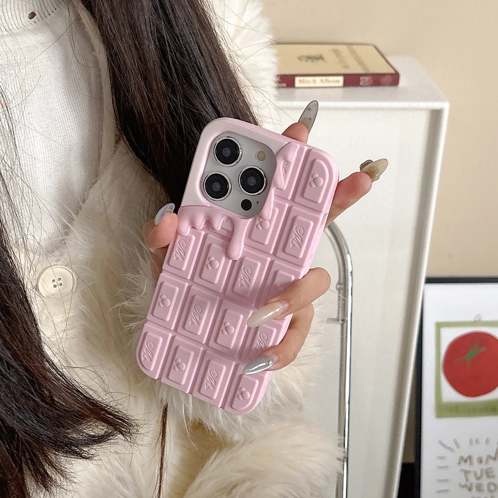 Funny Cartoon 3D Mickey Chocolate Ice Cream Phone Case