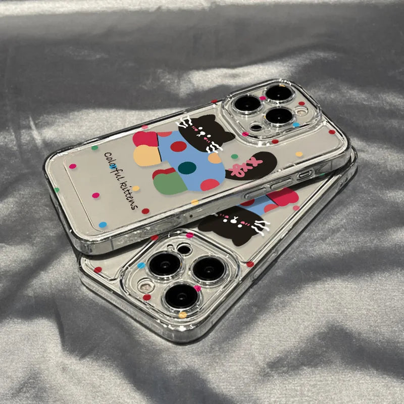 Colorful Cute Cat Phone Case