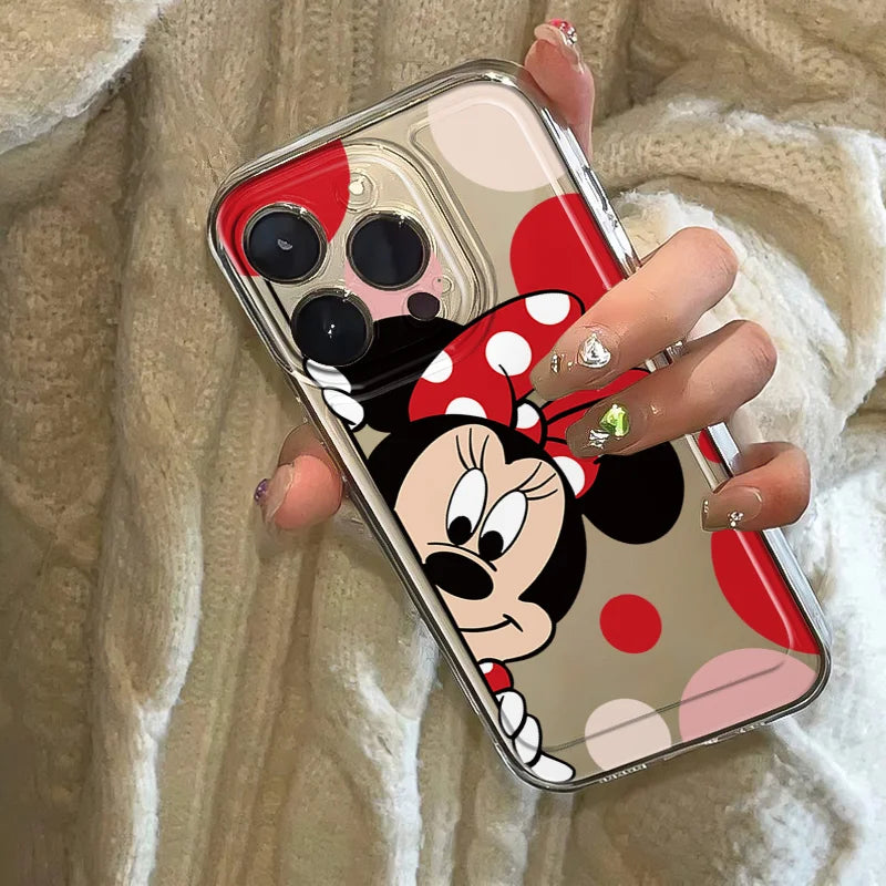 Disney Mickey Minnie Mouse Couple Soft Phone Case For iphone