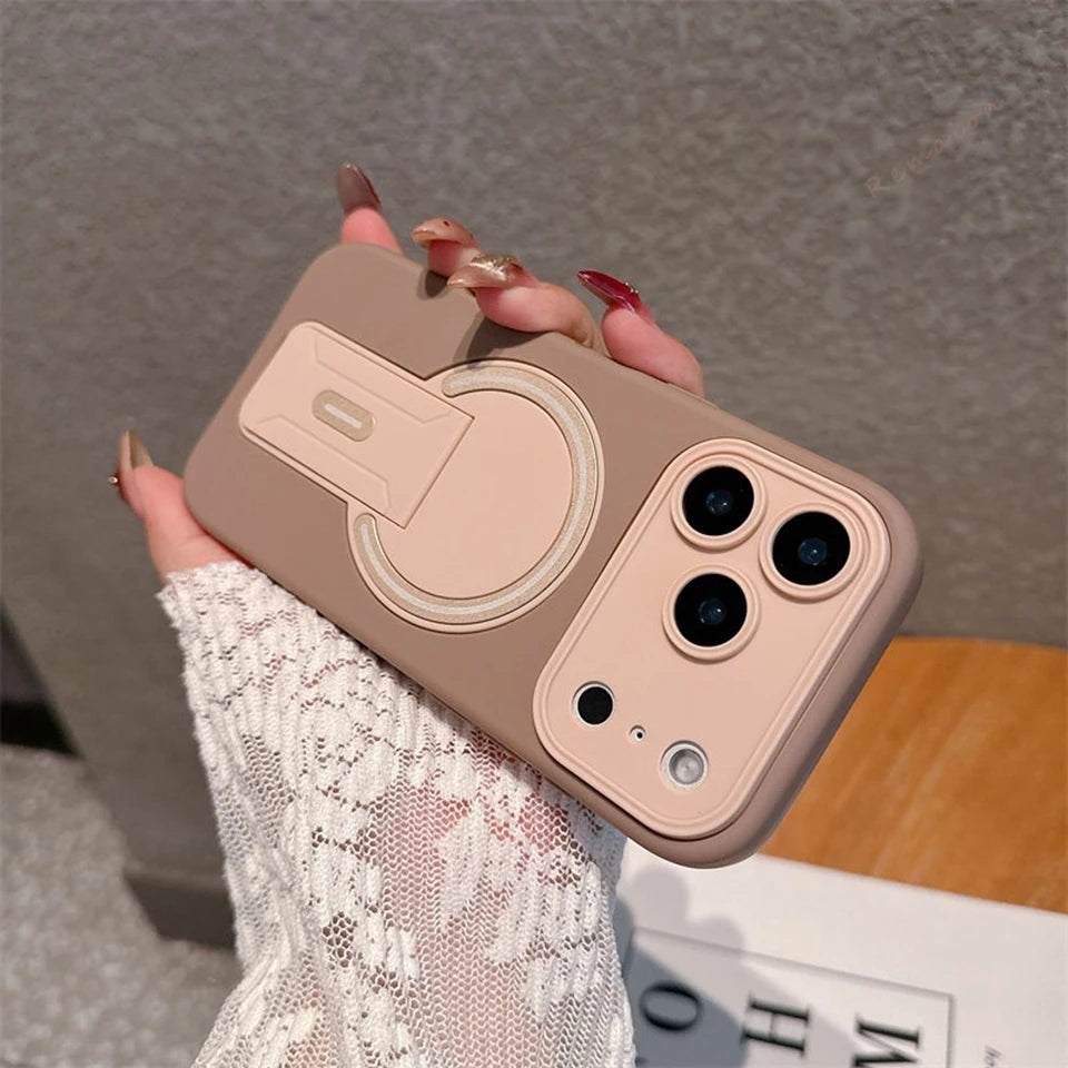 Official Stand Magnetic Phone Case For iPhone