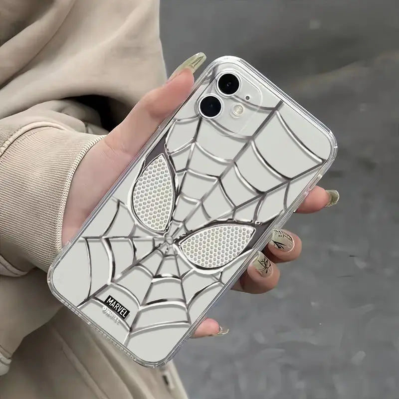 Cartoon Marvel Spider Man Silicone Phone Case For iPhone
