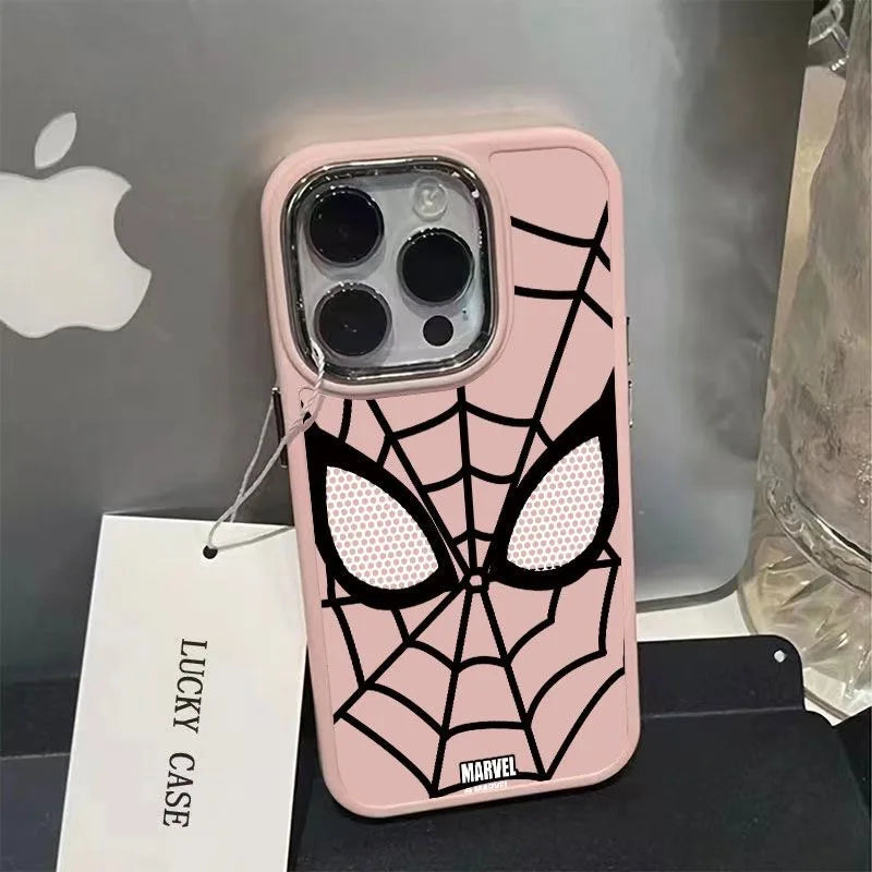 HOT Marvel Spider Man Black White Cool Phone Case For iPhone