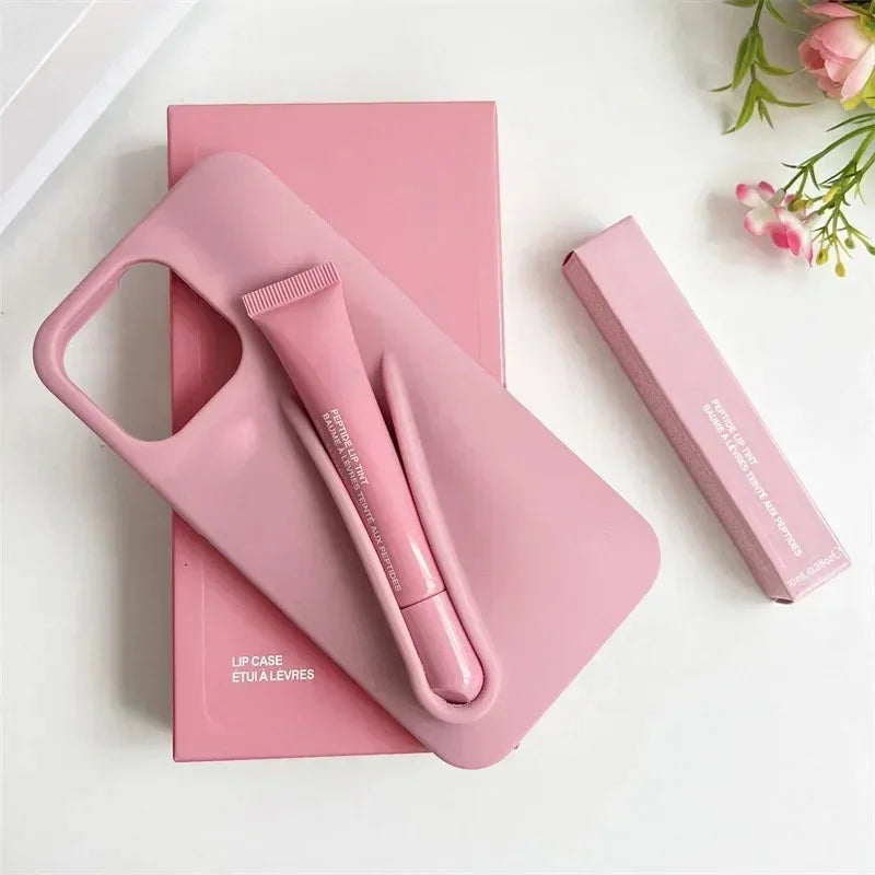 Hot Sale Lipstick Ribbon Toast Gift Set Soft Phone Case For iPhone