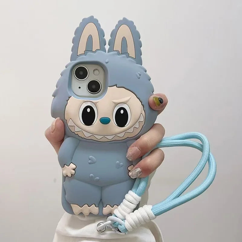 3D Cartoon Kawaii LaBuBu Monster Soft Silicone Phone Case