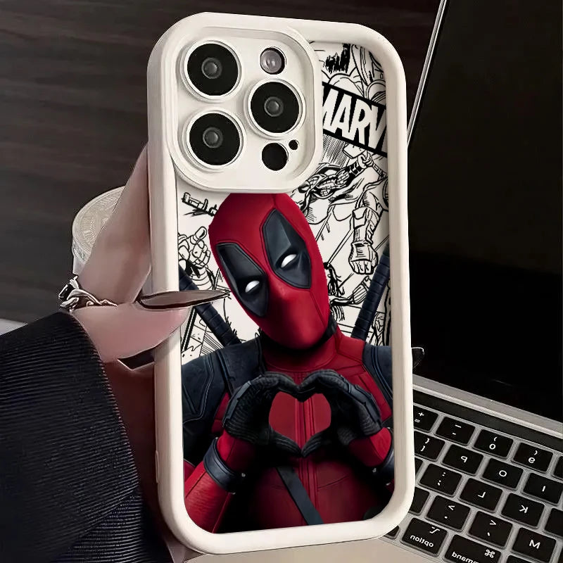 New Marvel Deadpool Fun Silicone Phone Case For iPhone