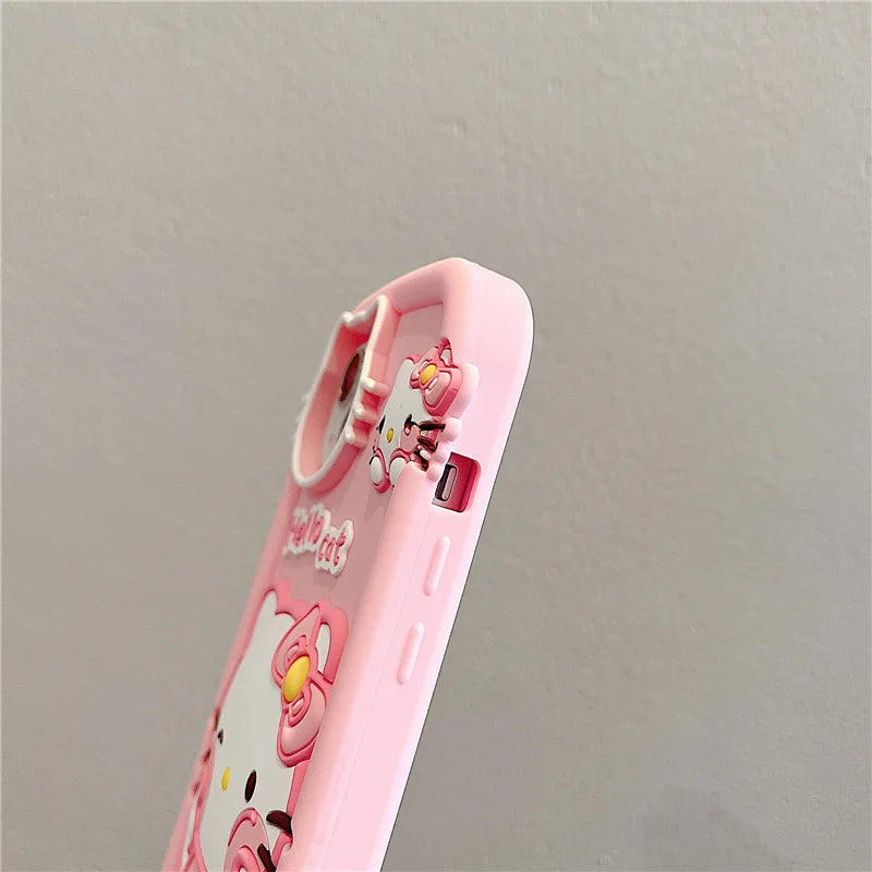 Cute 3D Cartoon Hello Kitty Phone Case