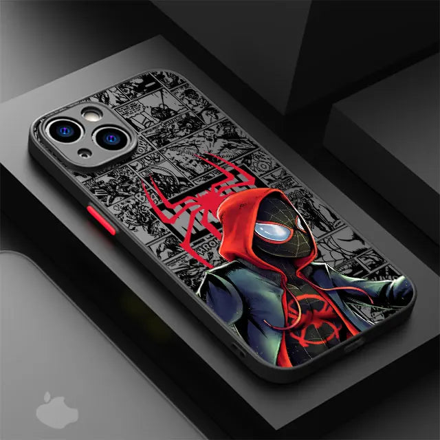 Marvel Spider Man Couple Phone Case For iPhone