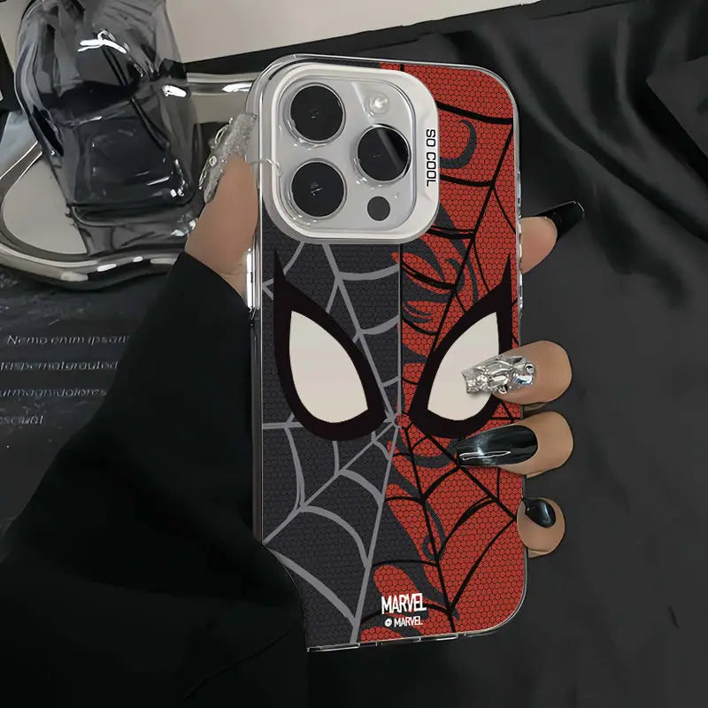 Marvel Spider Man Spider Net Black Red Cool Phone Case For iPhone