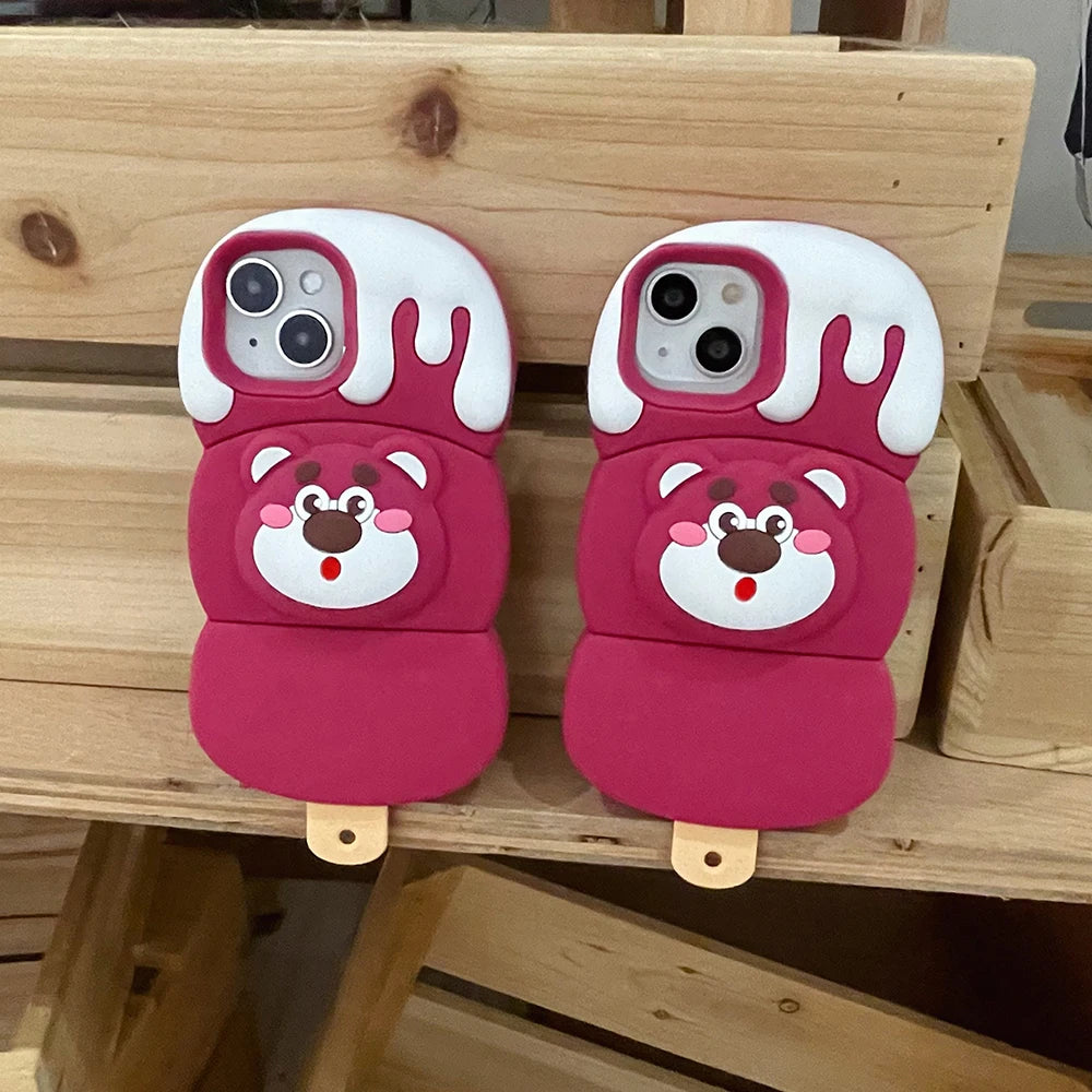 Ice Cream Cinnamoroll Bear Cartoon Rubber Soft Phone Case