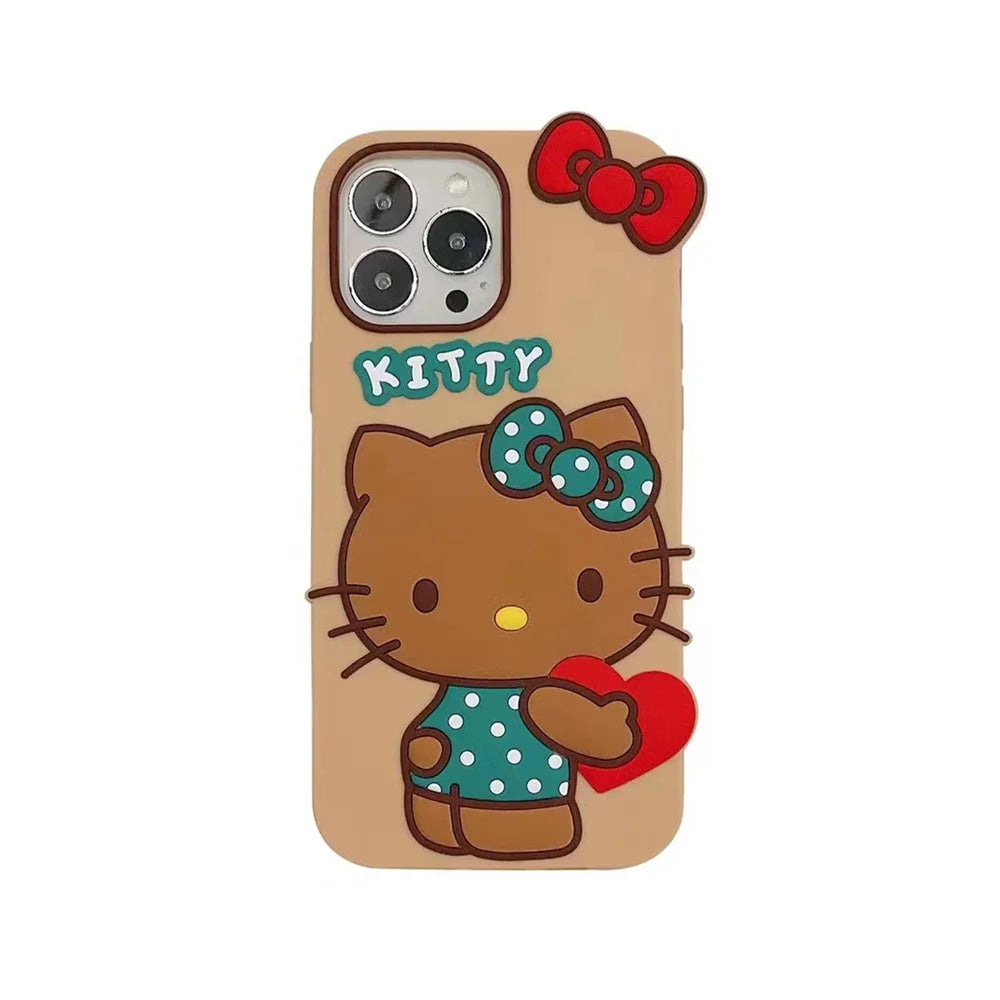 Hello Kittys 3D Heart Phone Case