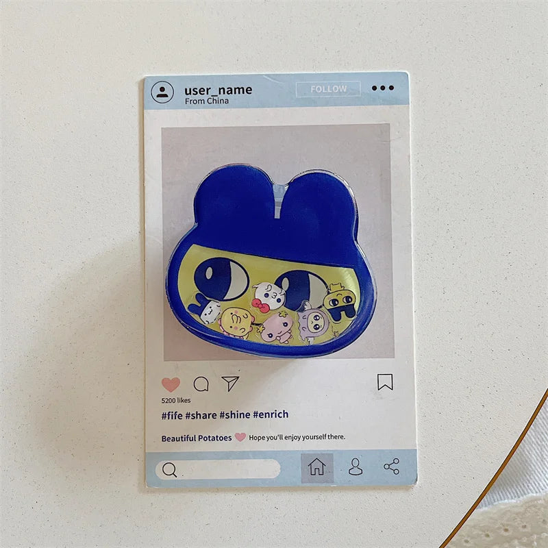 Kawaii Cartoon Magnetic Stand Holder Phone Case