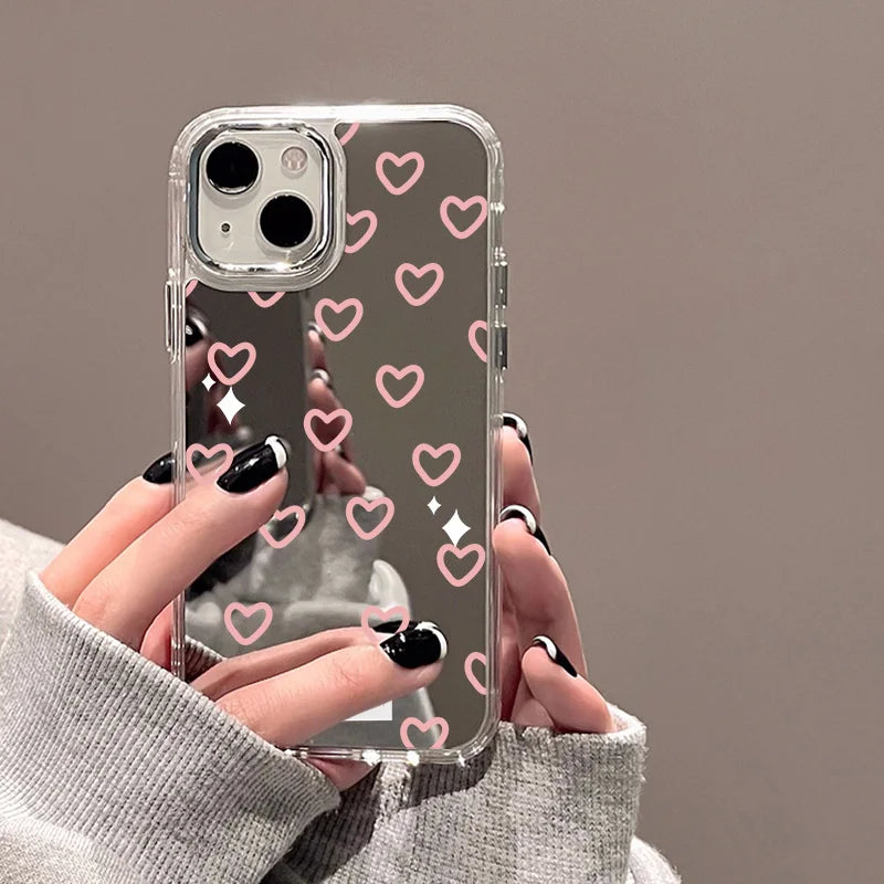 Love Heart Mirror Phone Case