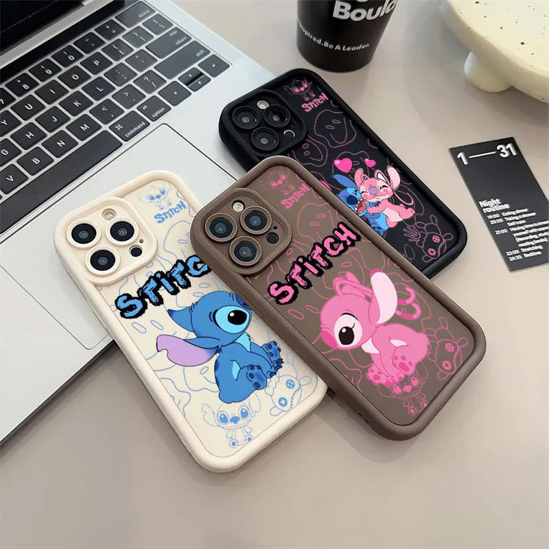Angel Stitch Cartoon Soft Silicone Phone Case