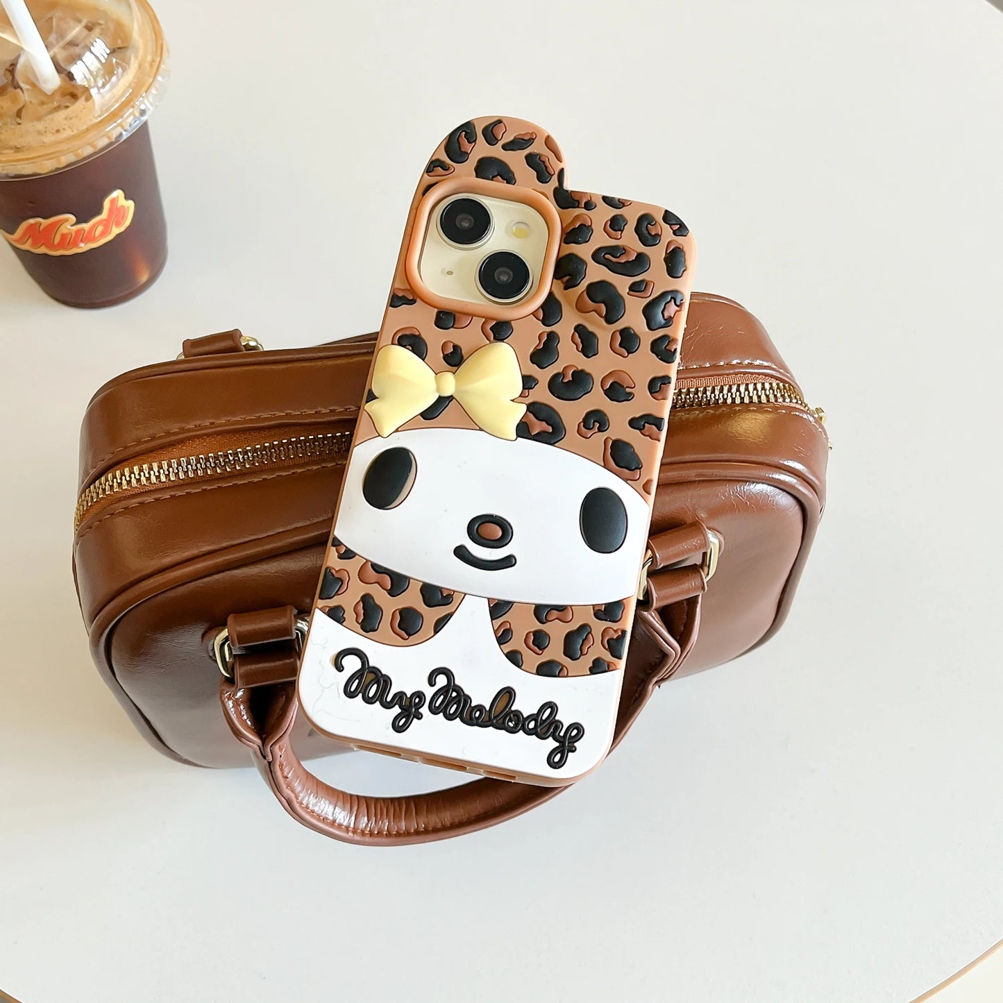 Cartoon Leopard Pattern My Melody Phone Case