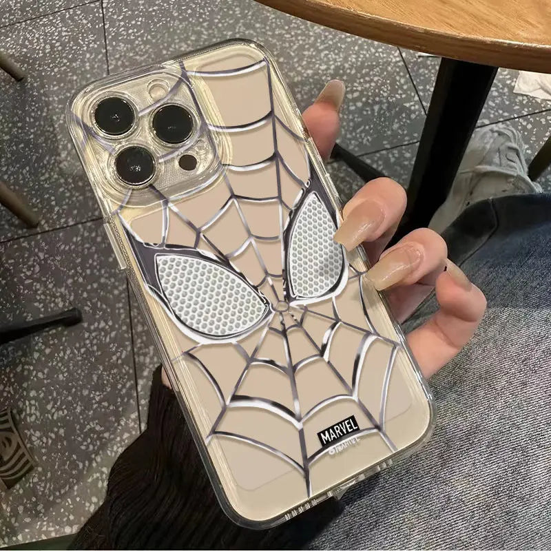 Cartoon Marvel Spider Man Silicone Phone Case For iPhone
