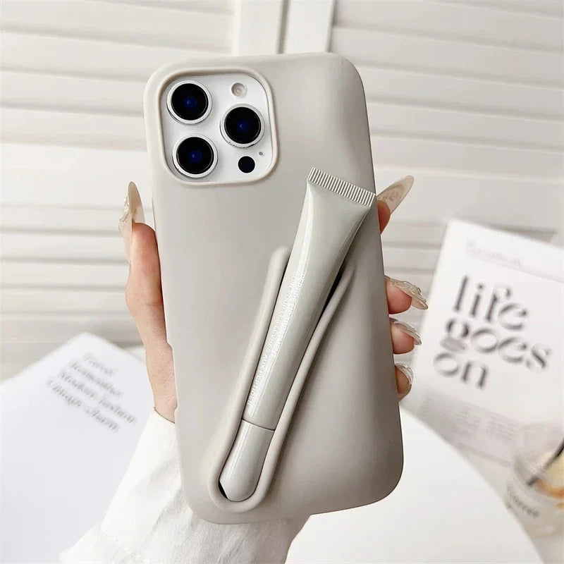 Hot Lemontini Portable Lip Gloss Phone Silicone Case For iPhone