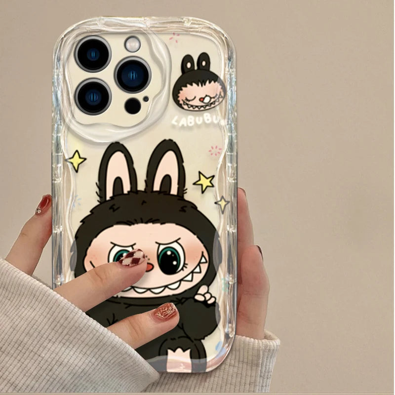 Funny Cute Labubu 3D Clear Phone Case