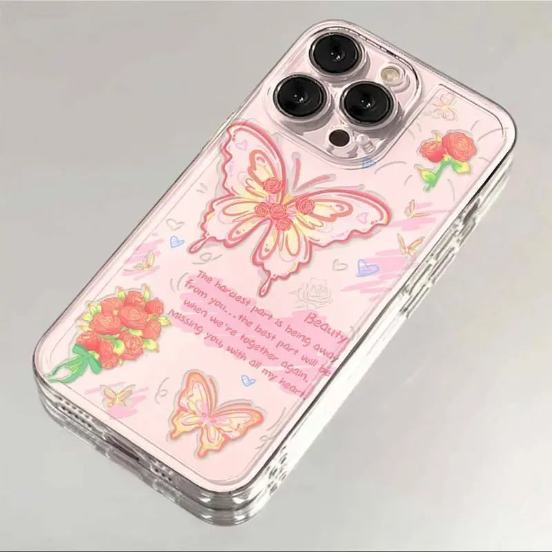 Summer Butterfly Bellflower Phone Case