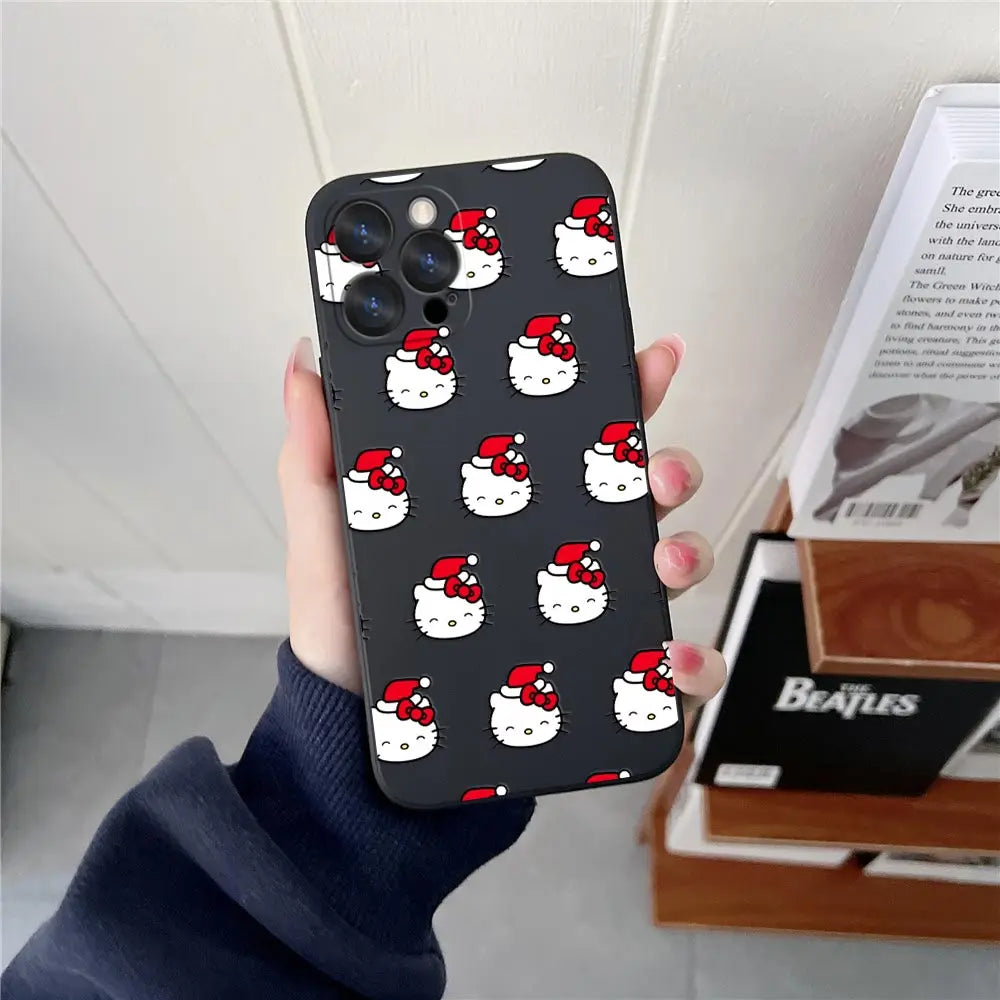 Merry Hello Kittys Christmas Phone Case For iPhone