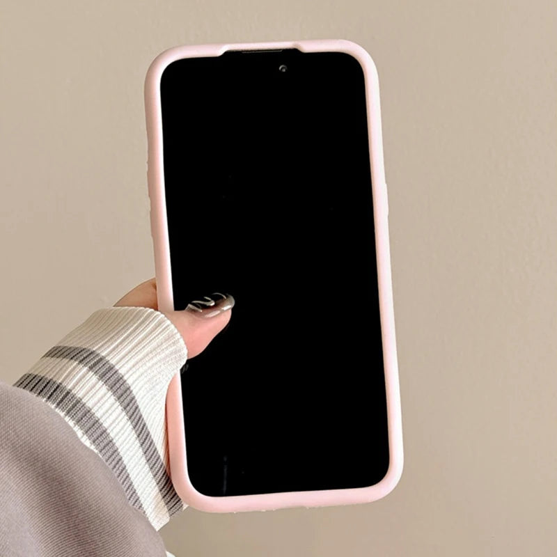 Cartoon Strawberry Hand Grip Holder Soft Silicone Phone Case