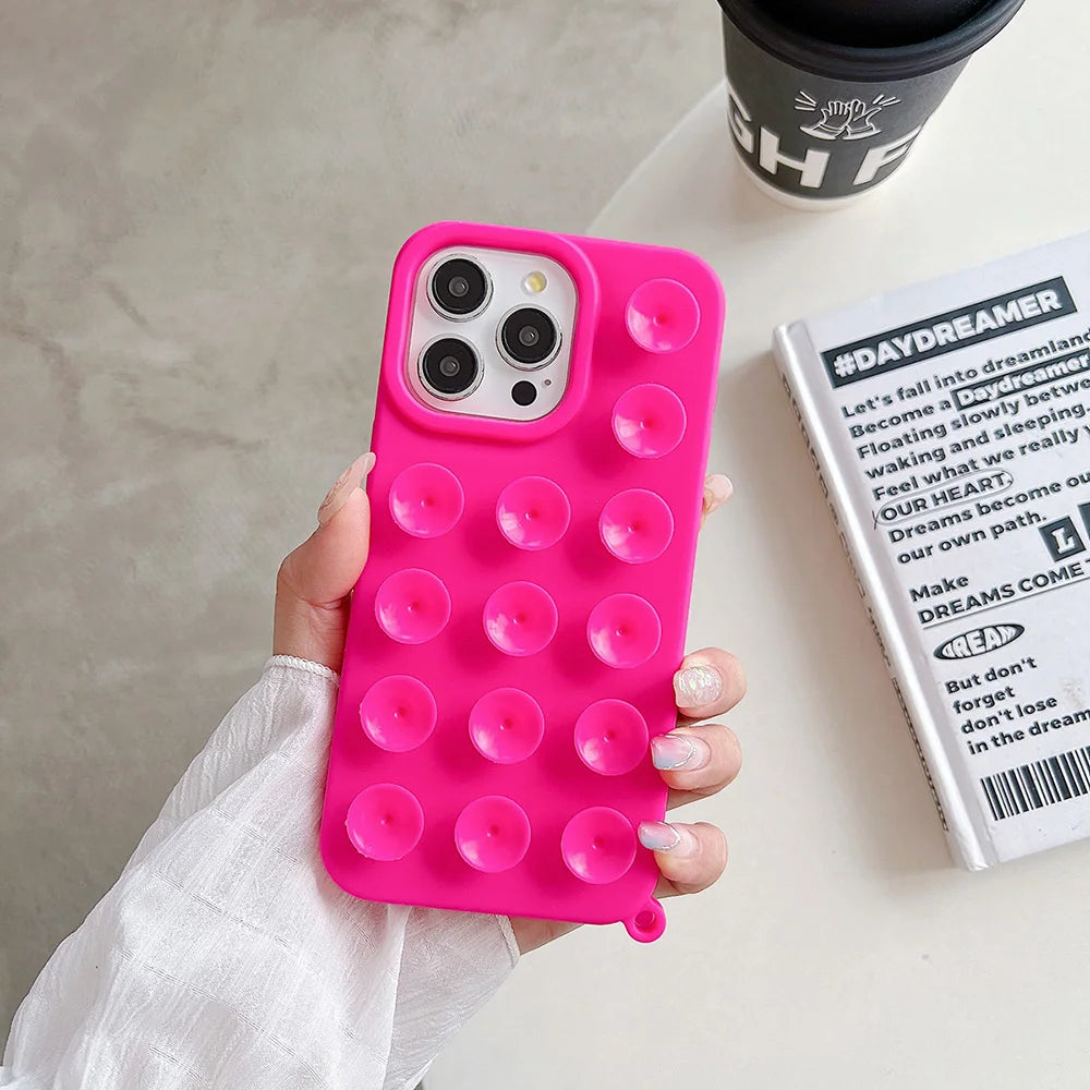 Suction Cup Soft Silicone Phone Case