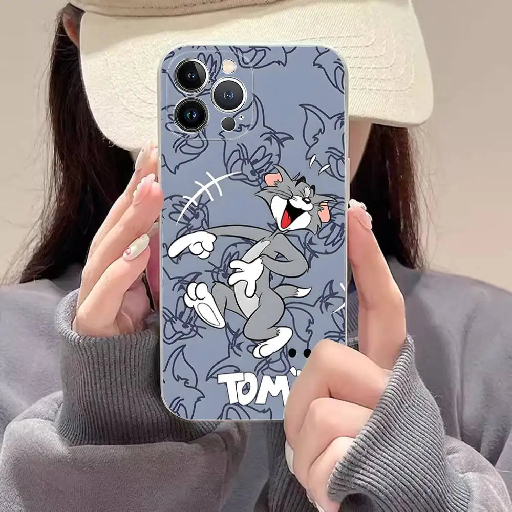 Lovely Cartoon For TomsJerrys Phone Case For iPhone