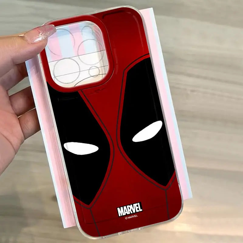 Marvel Deadpool Full Screen Pattern Phone Case For iPhone