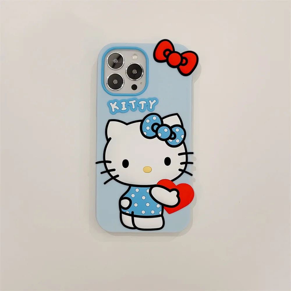 Hello Kittys 3D Heart Phone Case