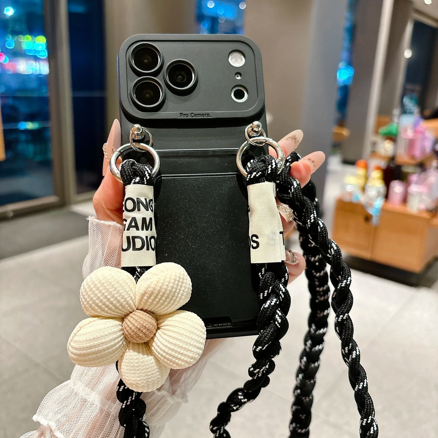 Braided Crossbody Lanyard Phone Case For iPhone