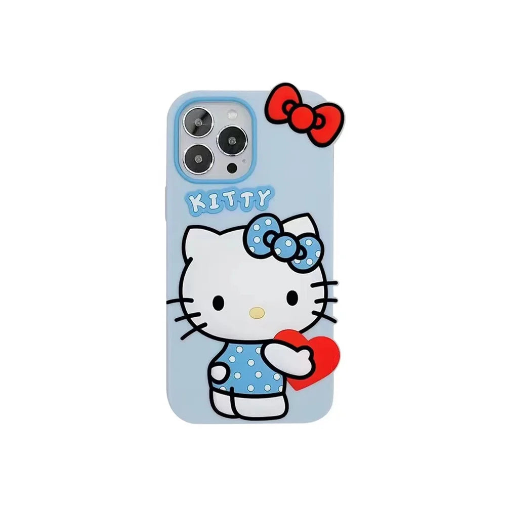 Hello Kittys 3D Heart Phone Case