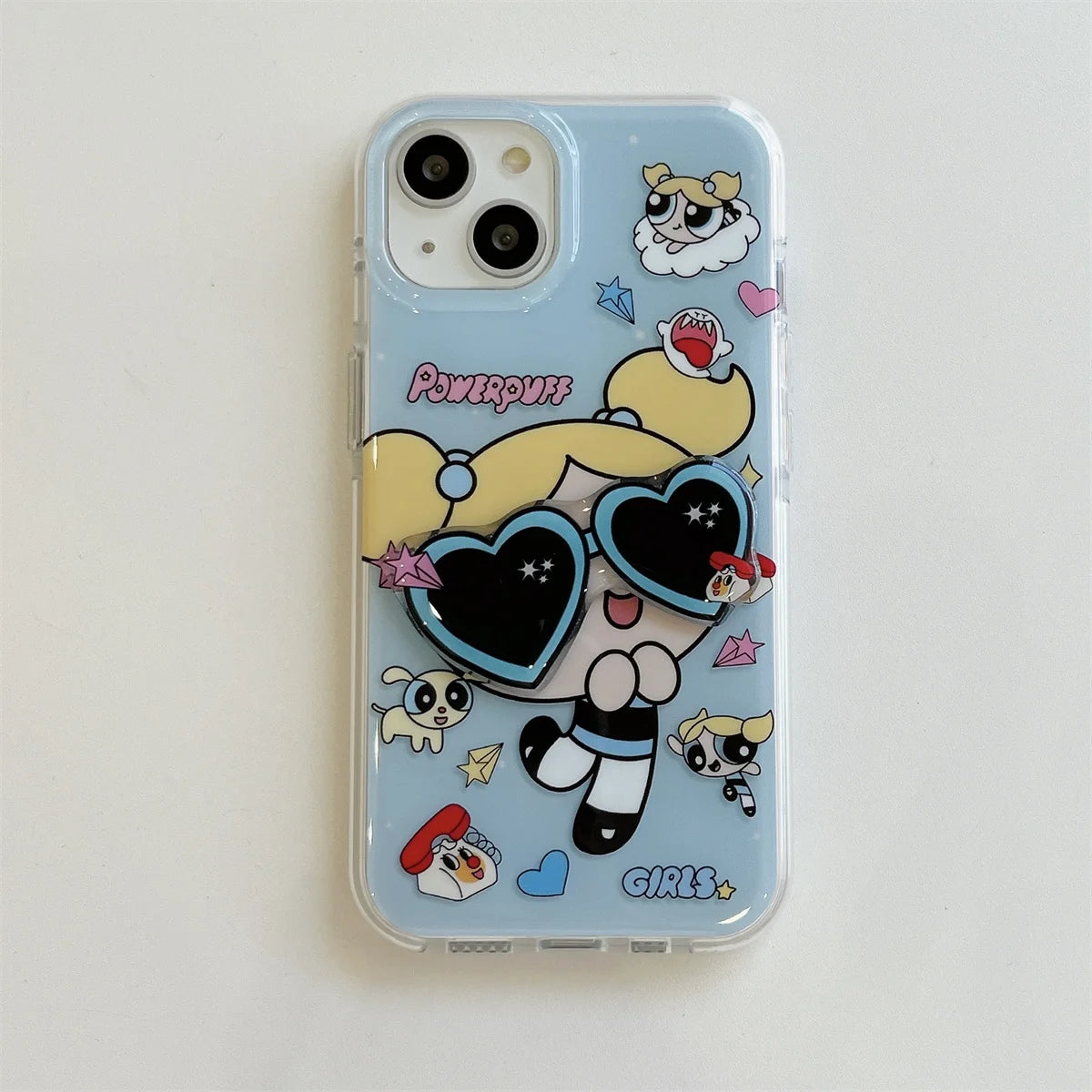 Korean Cartoon Three-dimensional Eyes Phone Case For iPhone