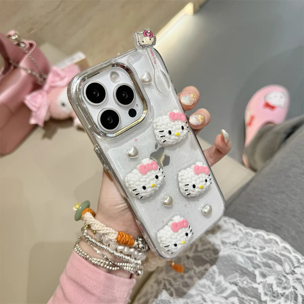 Transparent Hard Acrylic Hello Kitty Phone Case