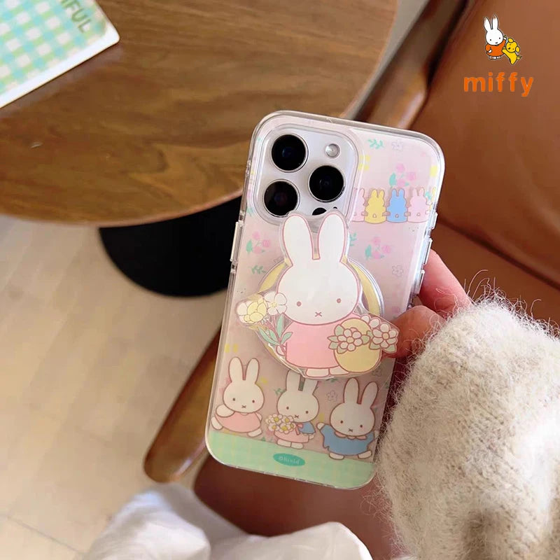 Phone Shell Miffy Cute Three Rabbits Series Suitable For iPhone