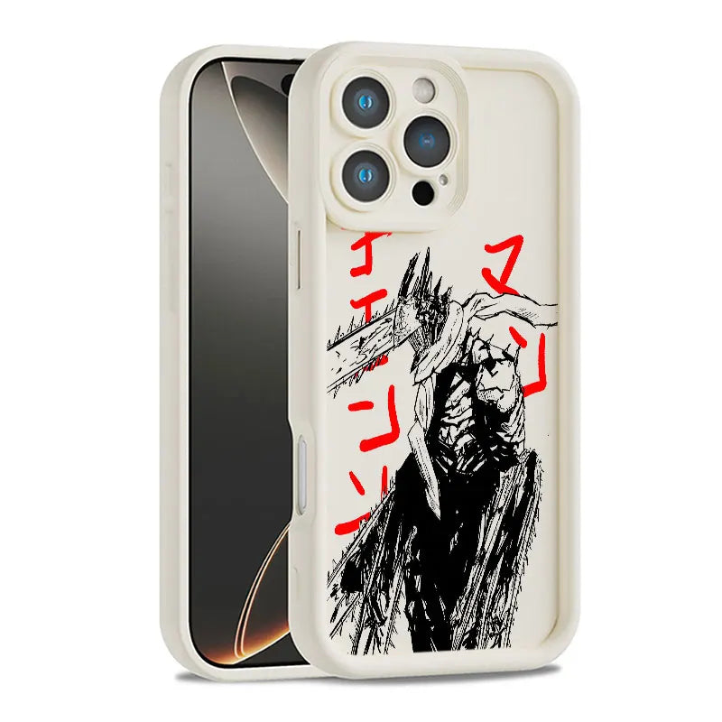 Anime Chainsaw Man Shockproof Phone Case For iPhone