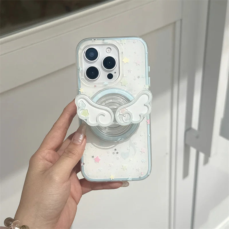 Glitter Color Star Magnetic Phone Case