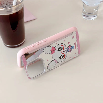 Cute Cartoon Star Rabbit Folding Stand Phone Case