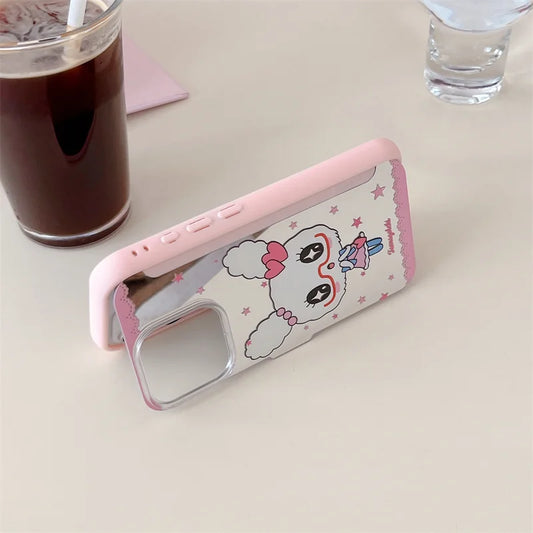 Cute Cartoon Star Rabbit Folding Stand Phone Case