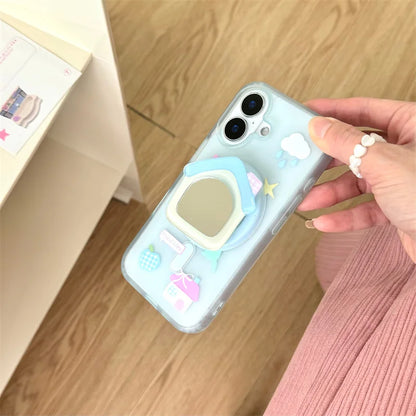 Cute Cartoon Kitten Bow Magsafe Phone Case