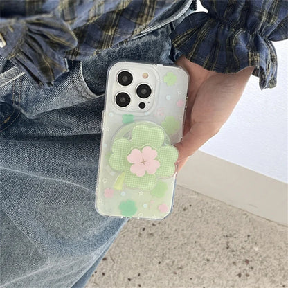 Summer Colorful Plant Leaves Rotating Phone Case