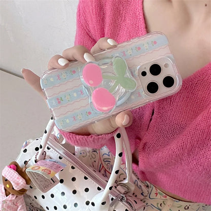 Summer Cute Wavy Cherry Magnetic Phone Case